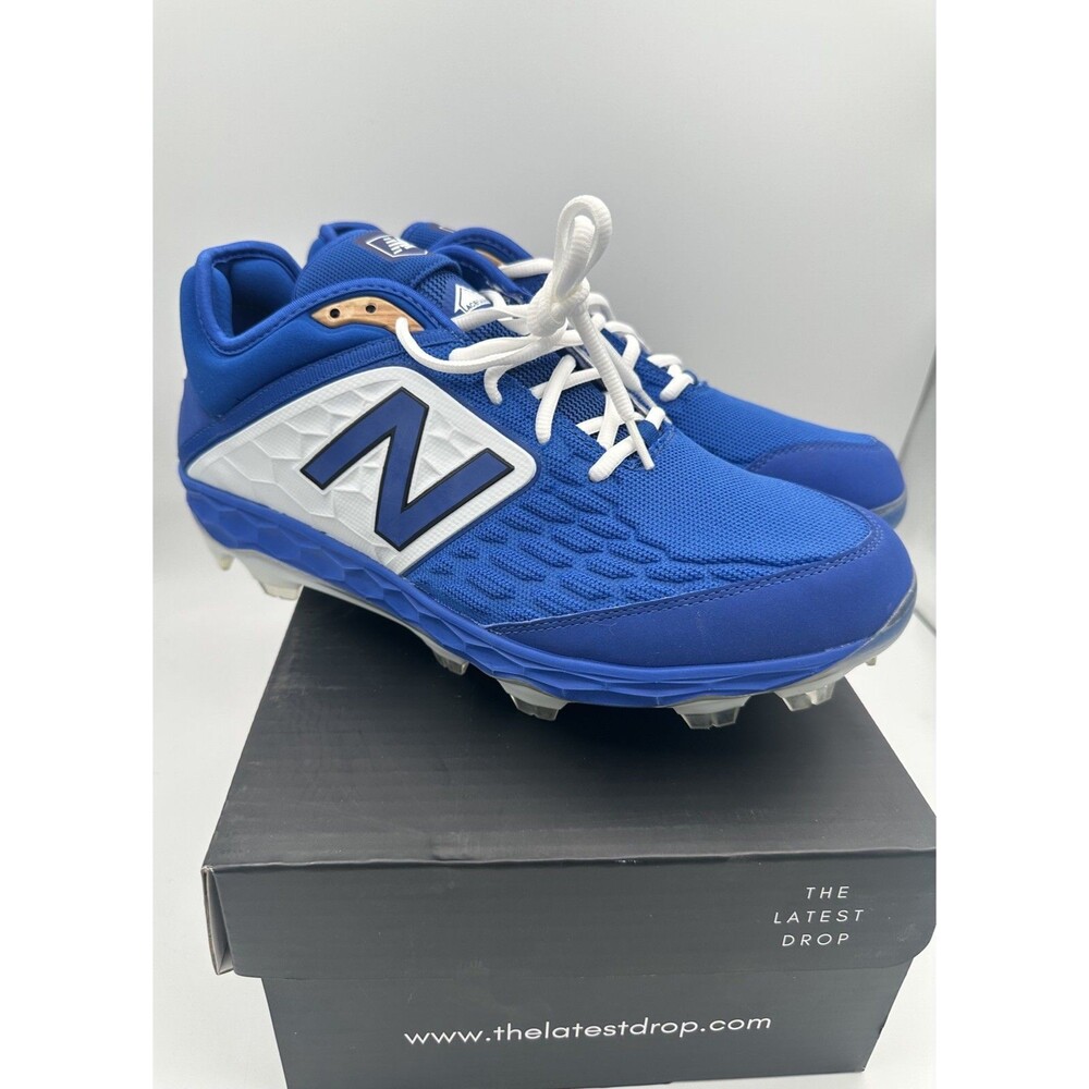 NEW New Balance Fresh Foam PL 3000 men’s blue baseball cleats US size 12.5 EU 47